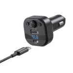 XO BCC18 FM Transmitter Bluetooth + Car charger + Type-C cable - Image 2