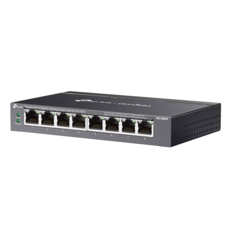 TP-Link DS108GP Omada Switch 8x10/100/1000 with 8-Port PoE+ - Image 2