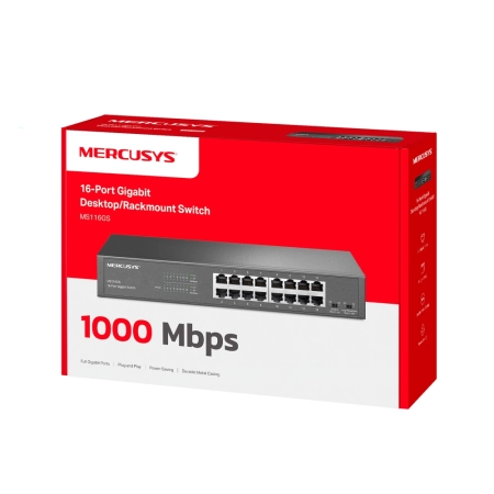 Mercusys MS116GS Switch 16x 10/100/1000 - Image 4