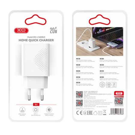 XO L160 20W Type-C Fast Charger - Image 4