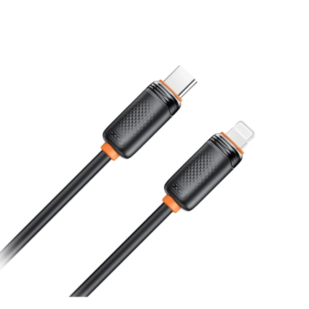 XO B-Q302A High Speed Type-C to Lightining 27W Cable 1m Black - Image 2