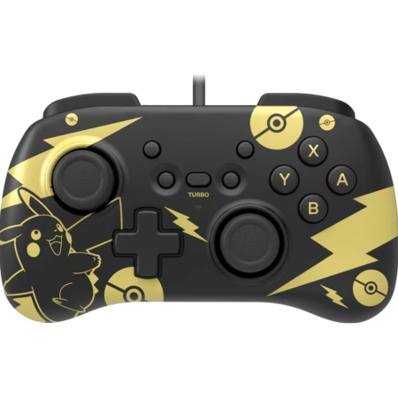 HoriPad Mini for Nintendo Switch Wired Controller Pikachu Black Gold Edition